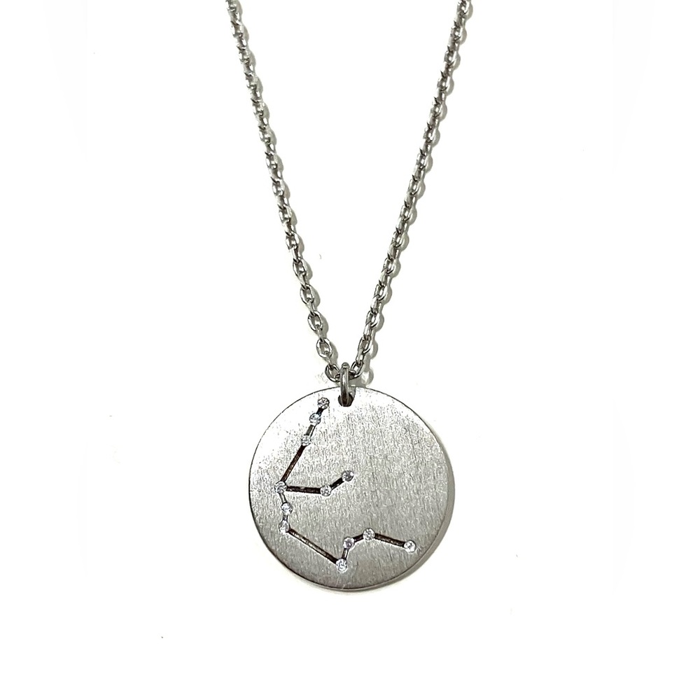 Sterling Silver 925 Aquarius Necklace